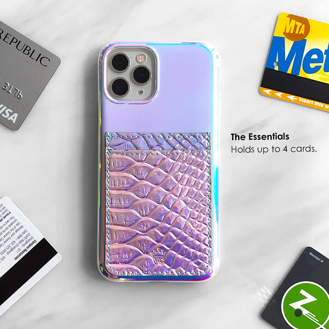 Iridescent Snakeskin Phone Wallet - Image 2