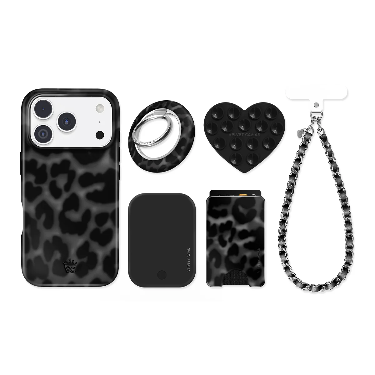 It Girl Black Leopard iPhone Bundle Set - Image 15