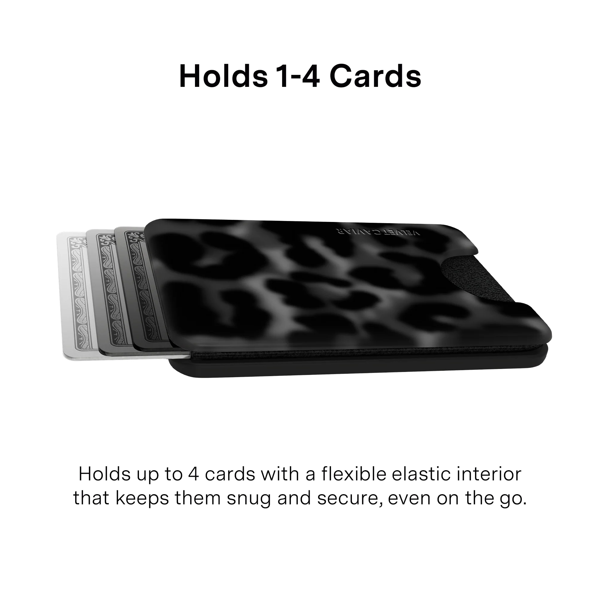 It Girl Black Leopard MagSafe Wallet - Image 3