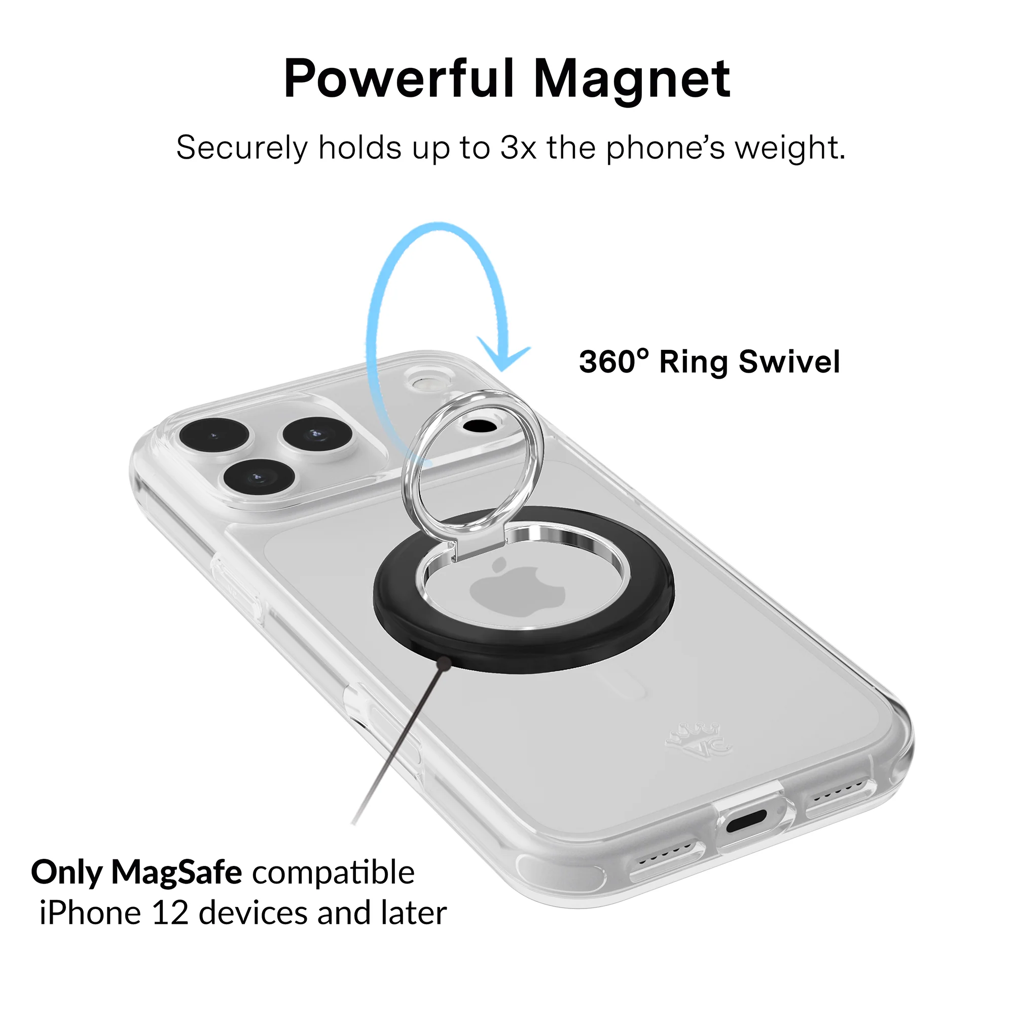 Just Black MagSafe Grip Ring - Image 2