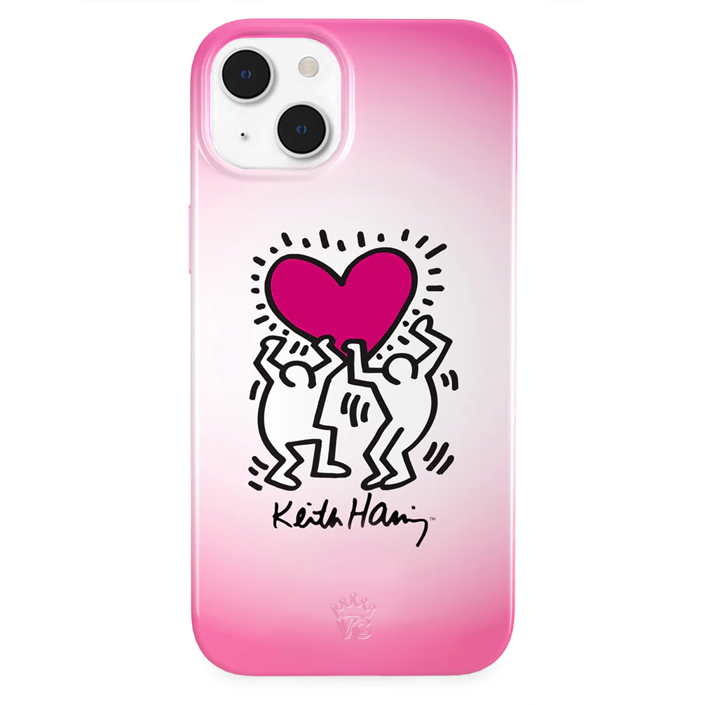 Keith Haring Pink Heart iPhone Case - Image 25