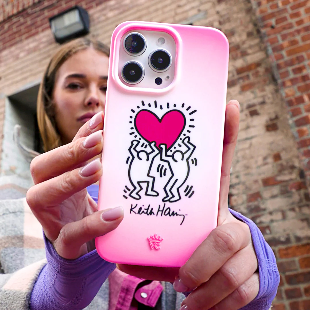 Keith Haring Pink Heart iPhone Case - Image 32