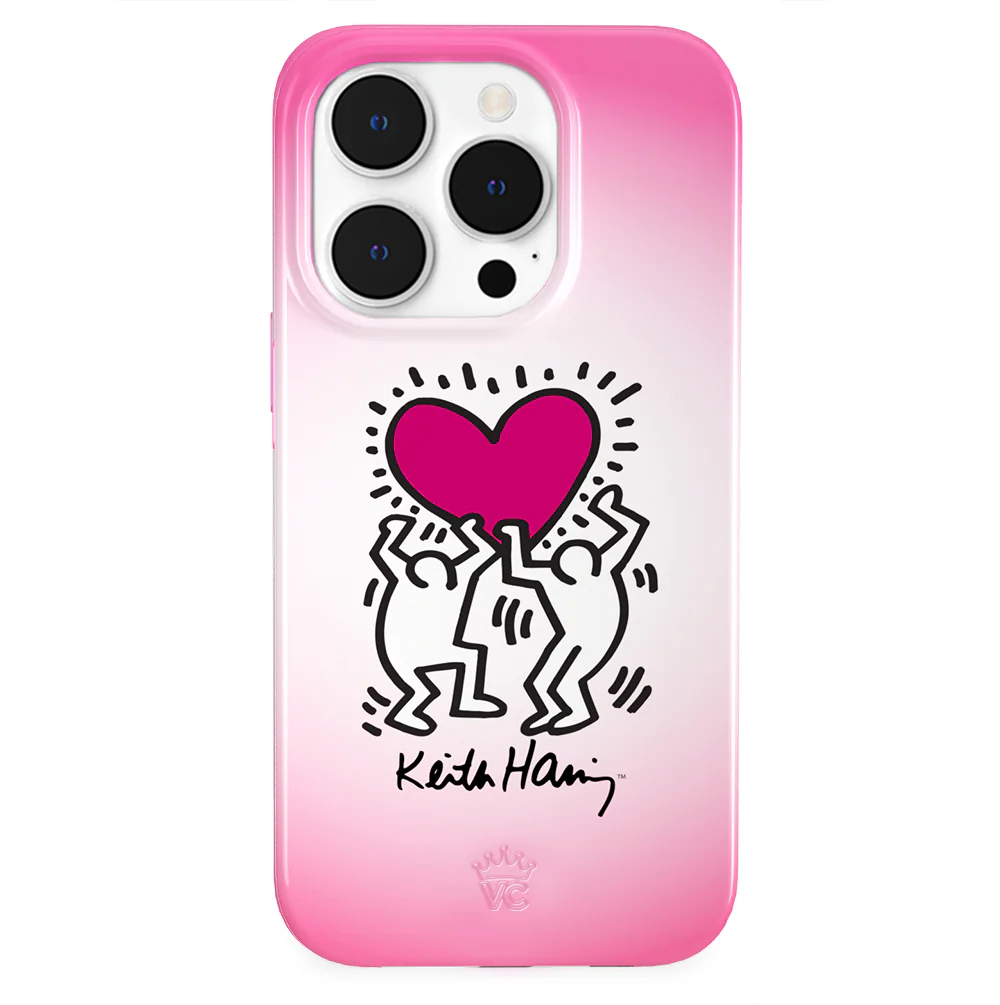 Keith Haring Pink Heart iPhone Case - Image 37