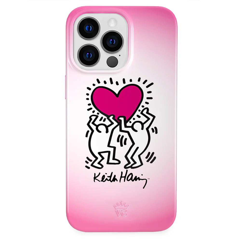 Keith Haring Pink Heart iPhone Case - Image 61