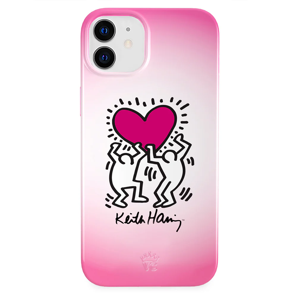 Keith Haring Pink Heart iPhone Case - Image 73