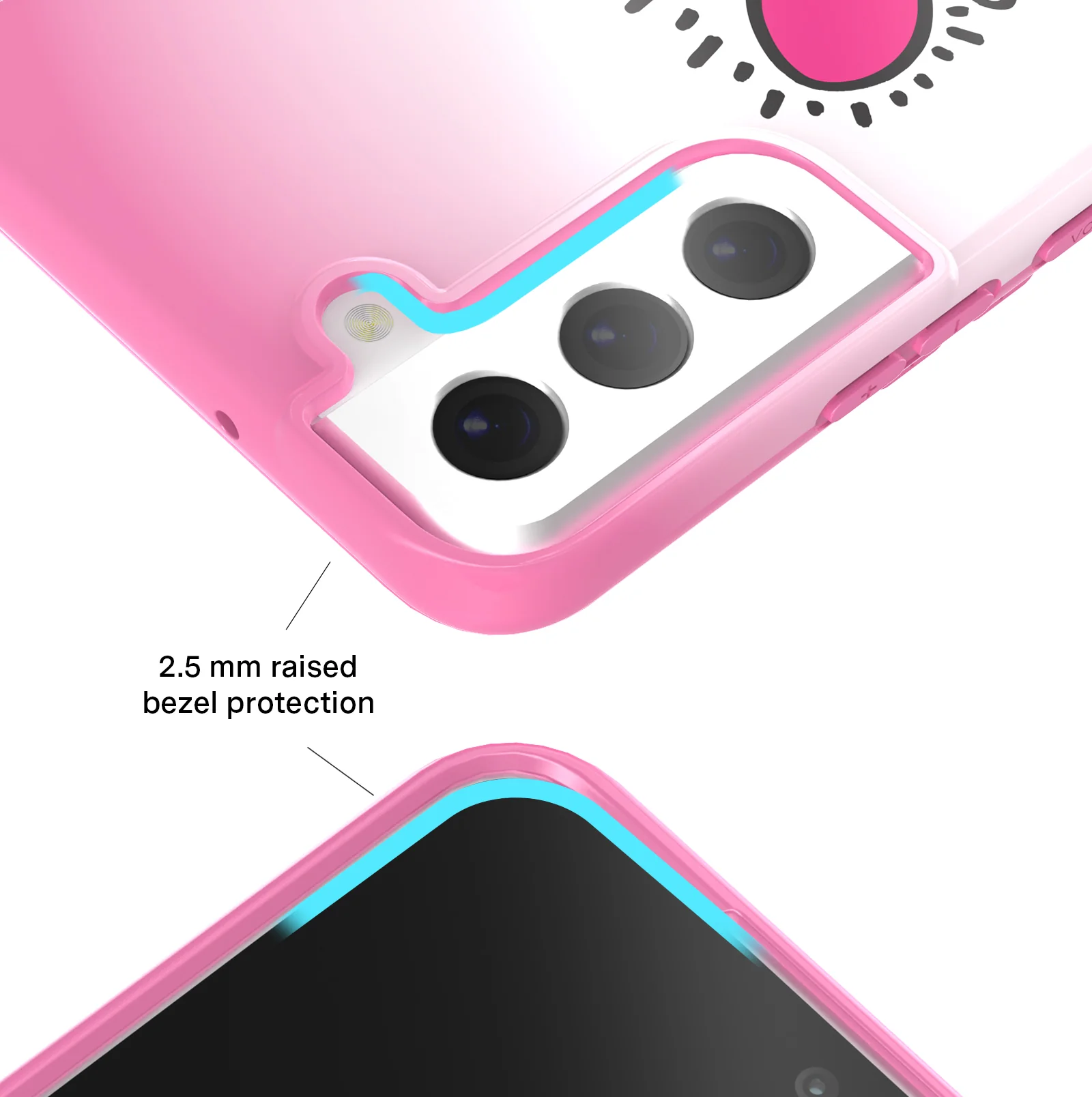 Keith Haring Pink Heart Samsung Case - Image 22
