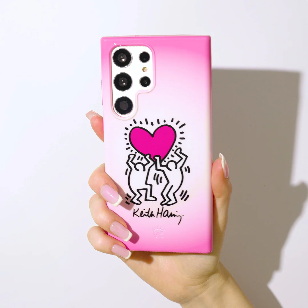 Keith Haring Pink Heart Samsung Case - Image 27