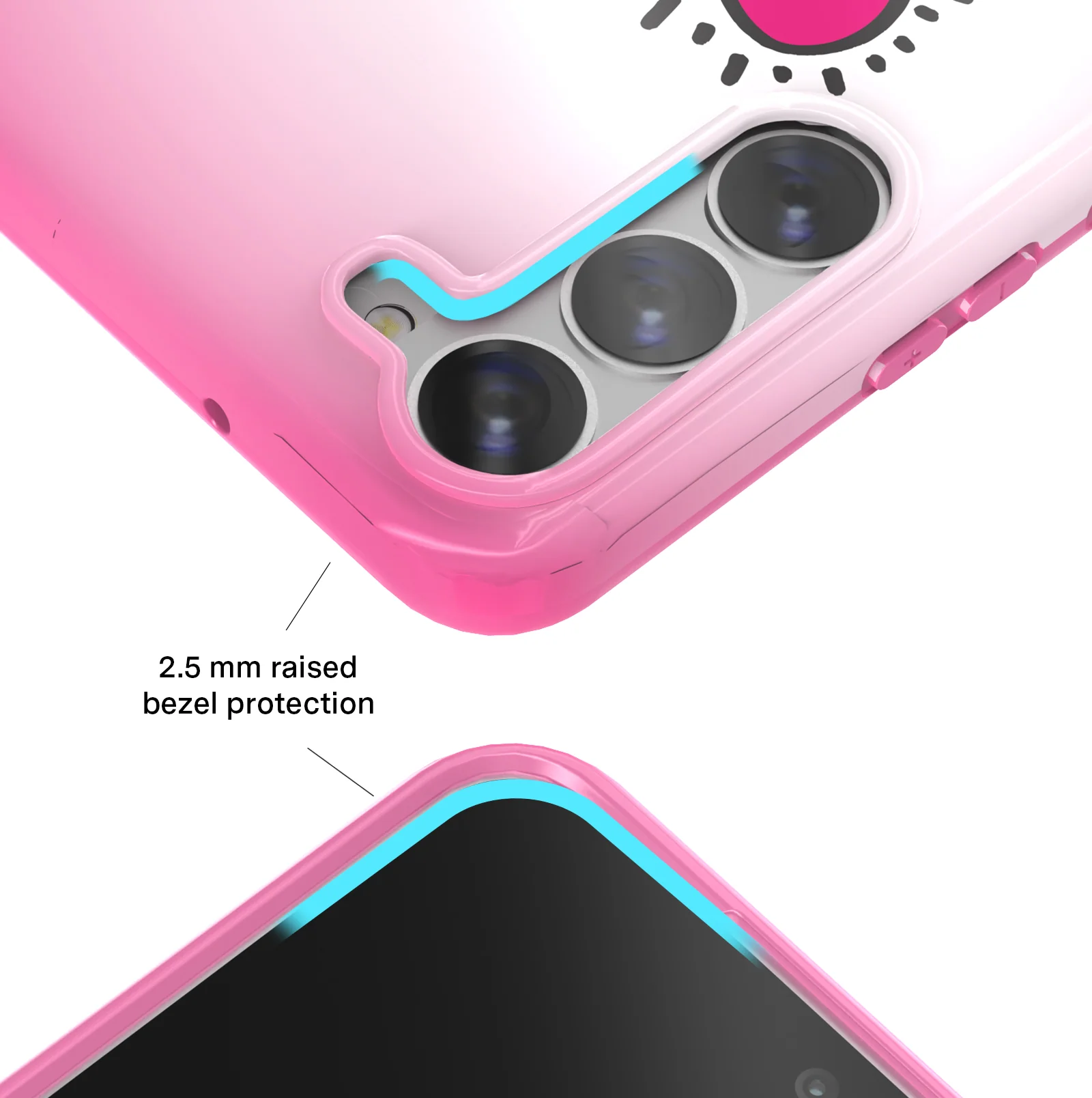 Keith Haring Pink Heart Samsung Case - Image 3