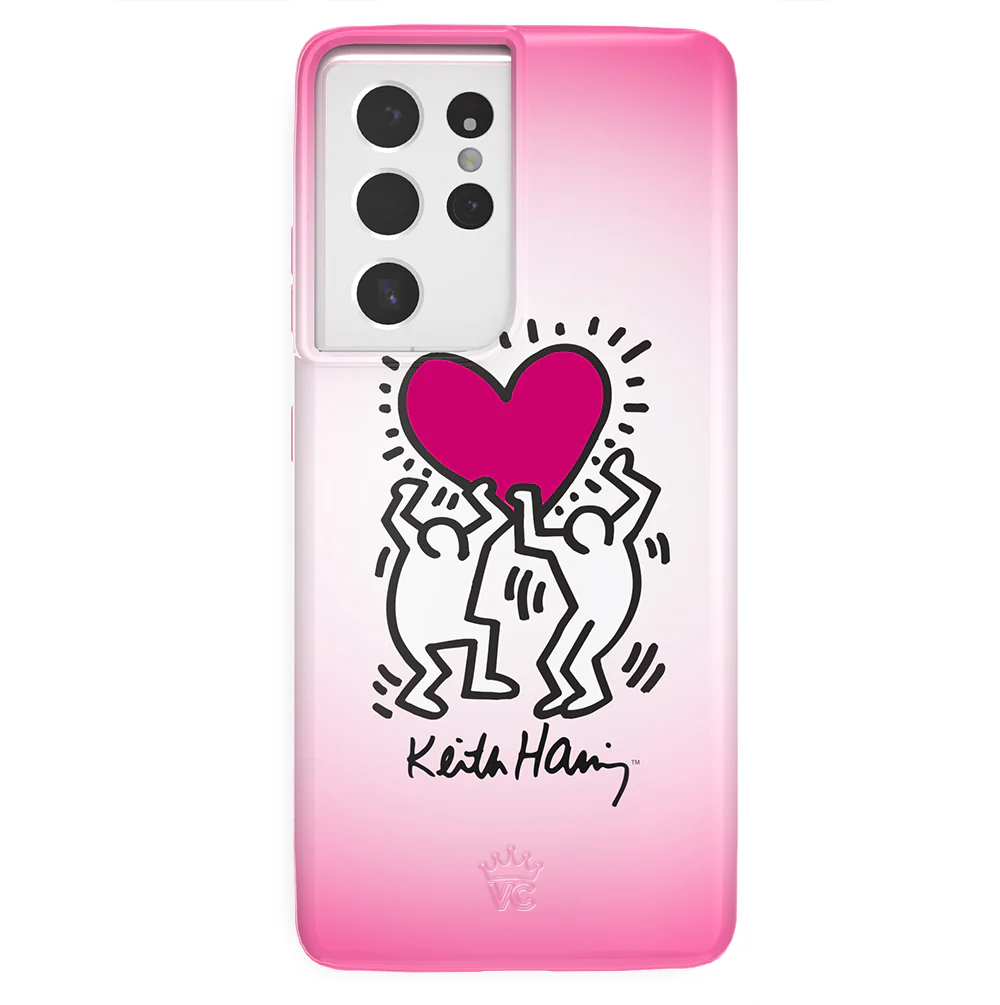 Keith Haring Pink Heart Samsung Case - Image 50