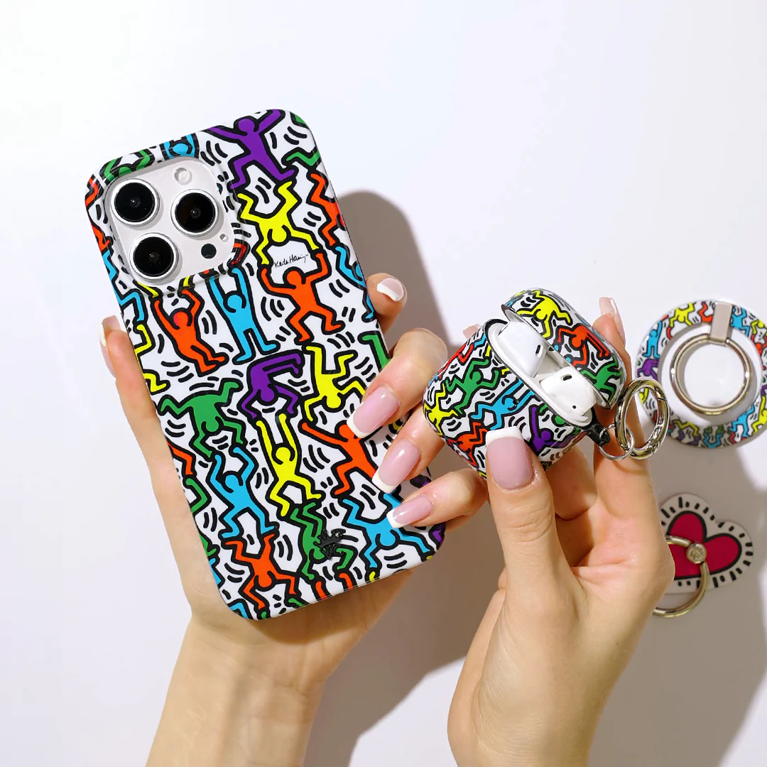 Keith Haring Rainbow Dancers AirPod Case - Image 11
