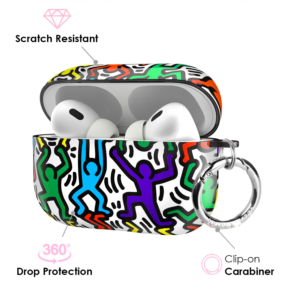 Keith Haring Rainbow Dancers AirPod Case - Image 8