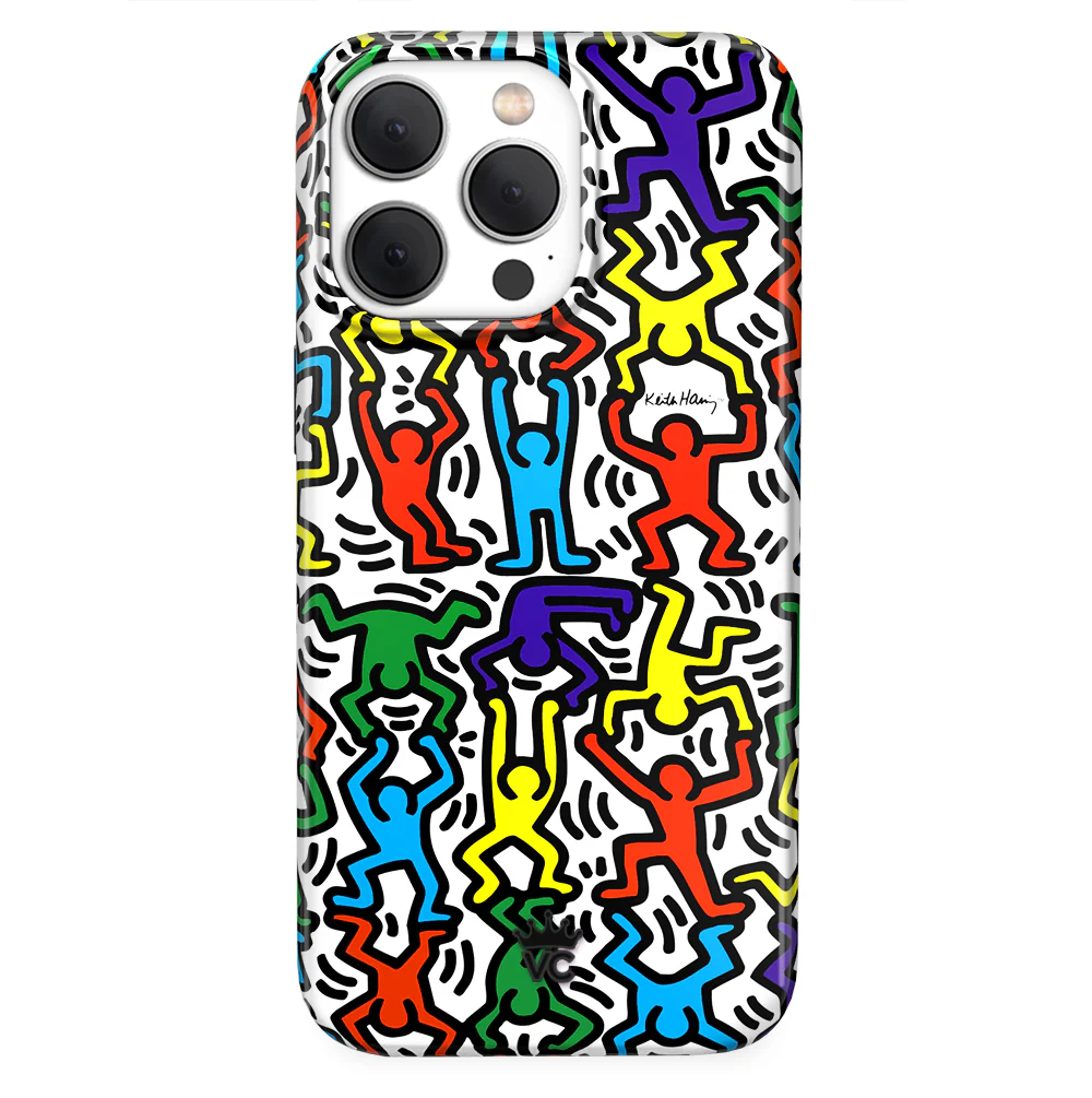 Keith Haring Rainbow Dancers iPhone Case - Image 7
