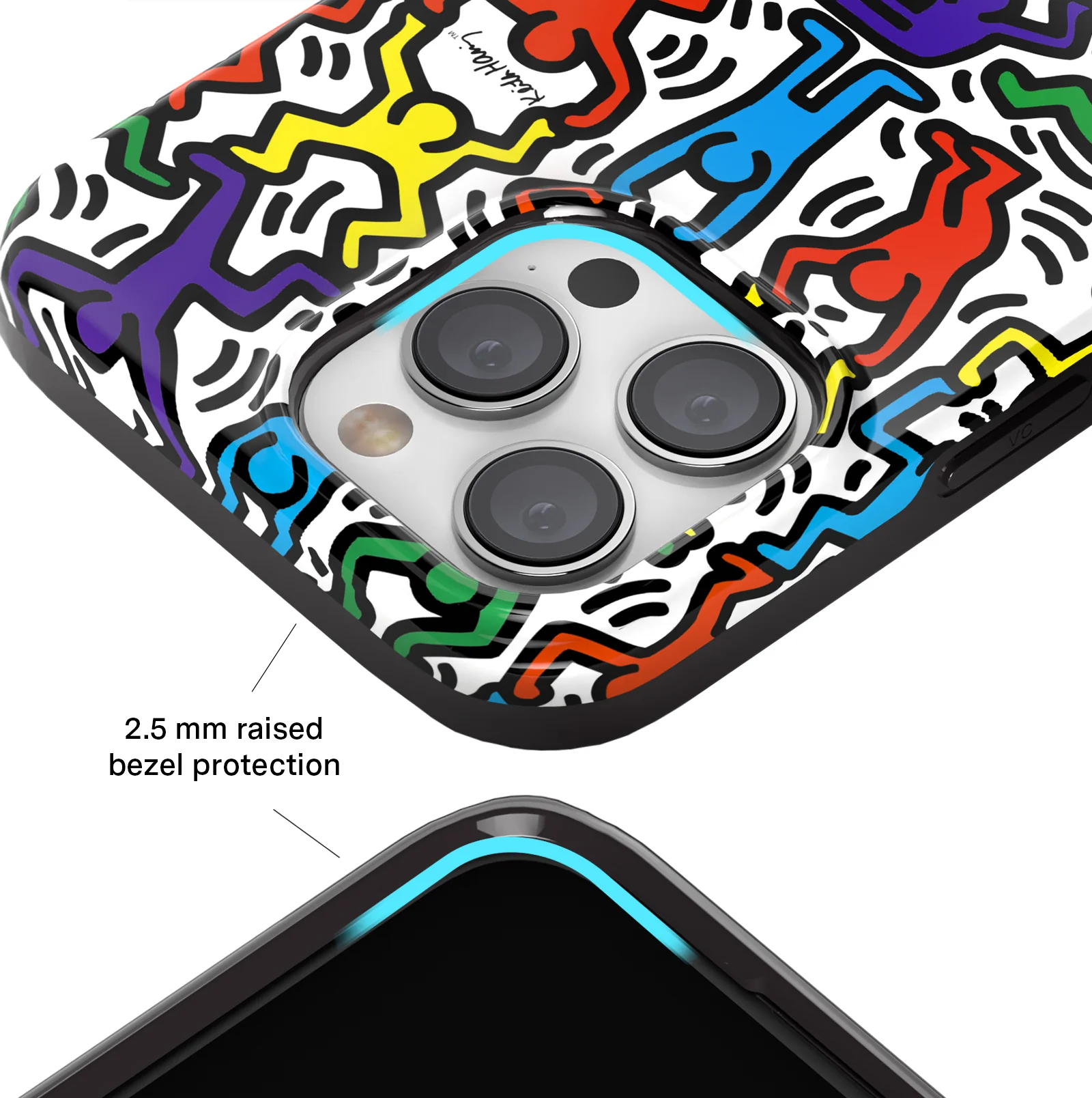 Keith Haring Rainbow Dancers iPhone Case - Image 87