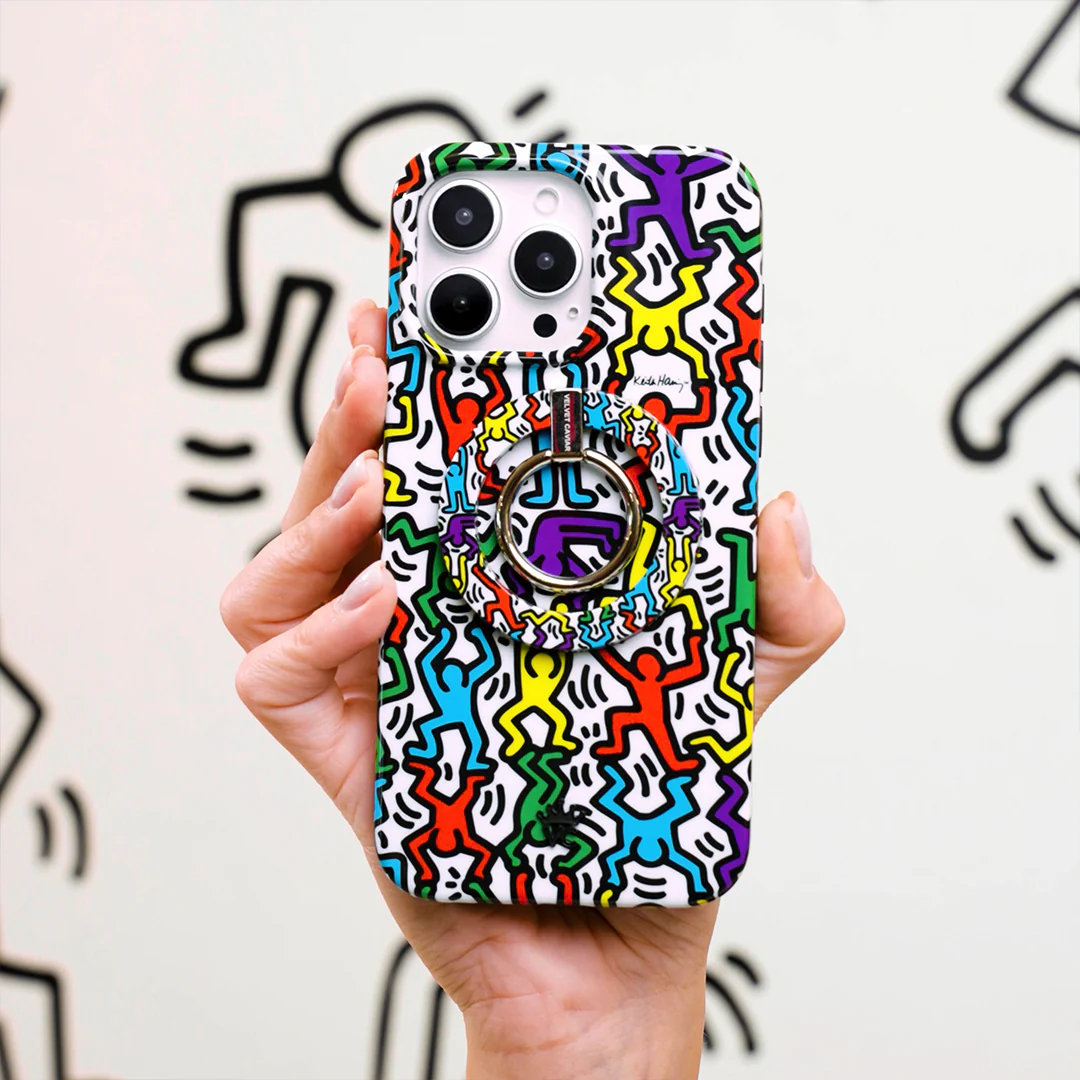 Keith Haring Rainbow Dancers MagSafe Grip Ring - Image 2