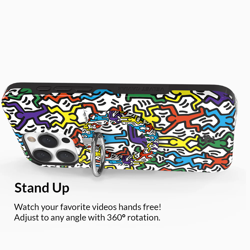 Keith Haring Rainbow Dancers MagSafe Grip Ring - Image 4