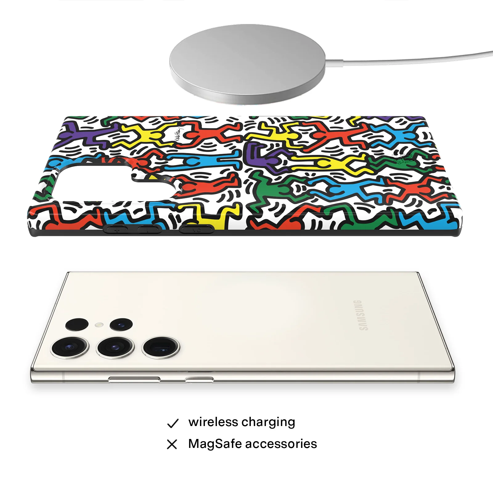 Keith Haring Rainbow Dancers Samsung Case - Image 17