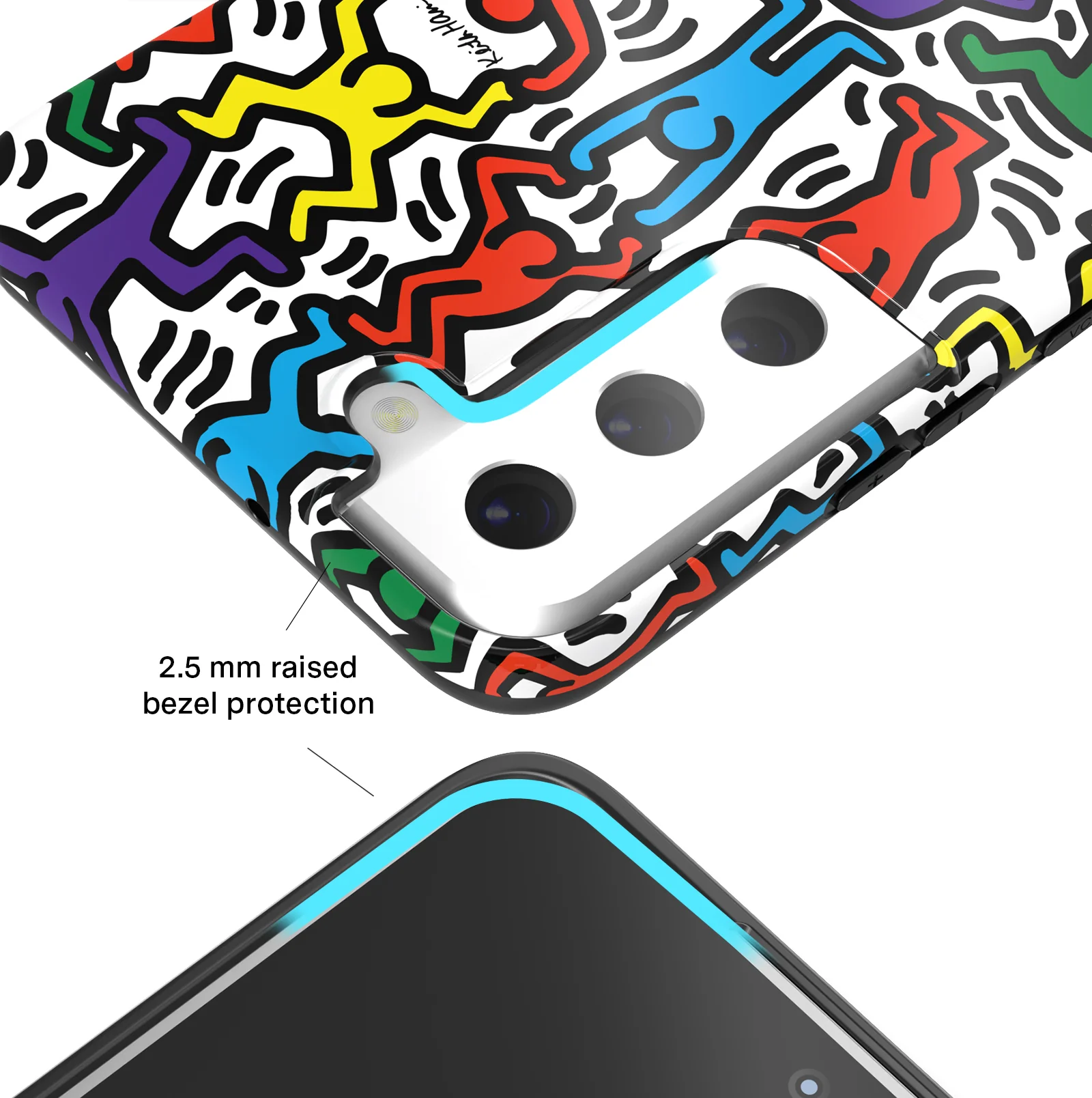 Keith Haring Rainbow Dancers Samsung Case - Image 22
