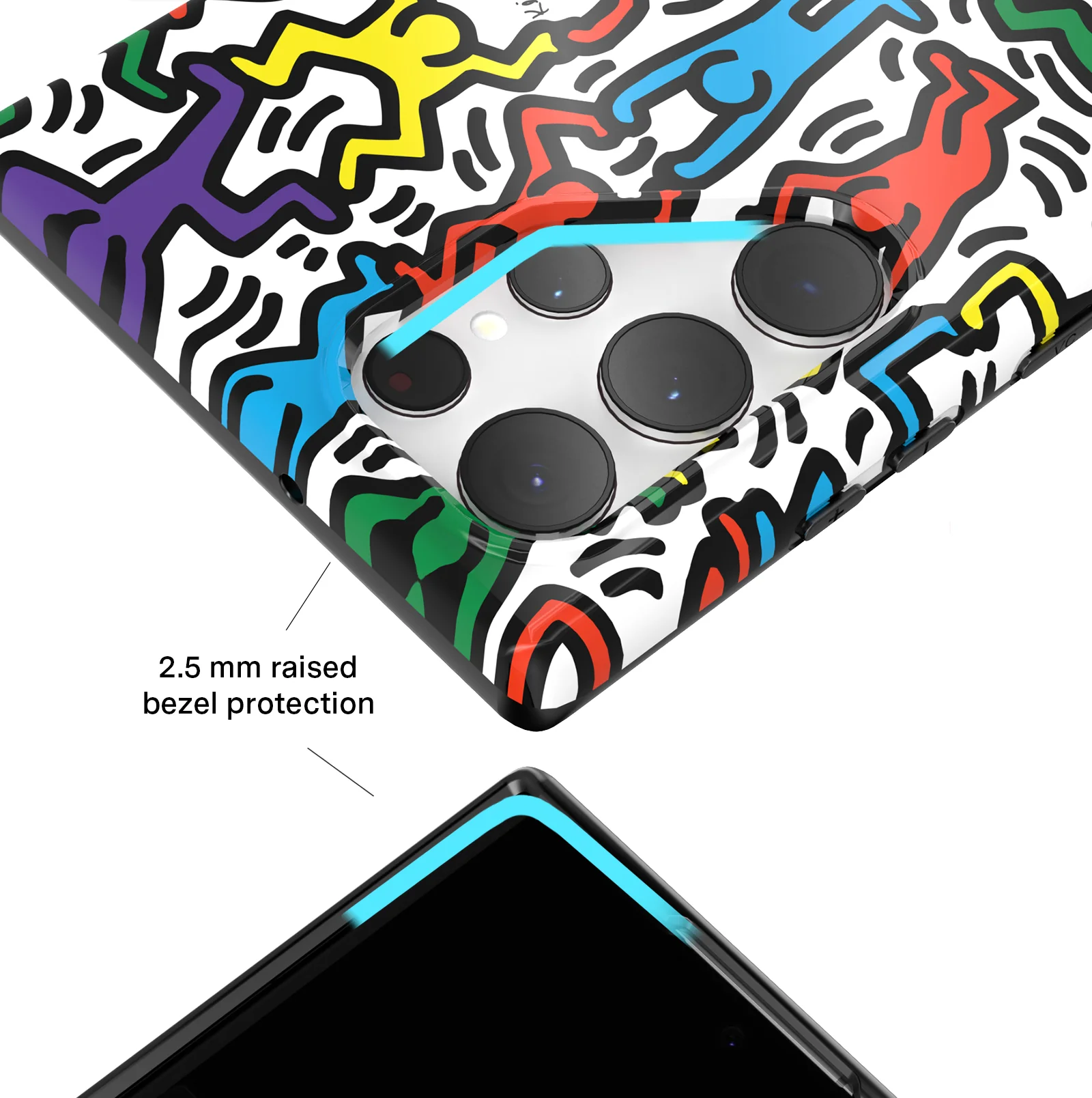Keith Haring Rainbow Dancers Samsung Case - Image 34