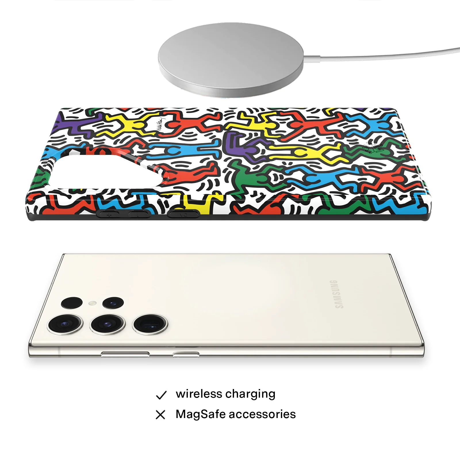Keith Haring Rainbow Dancers Samsung Case - Image 35