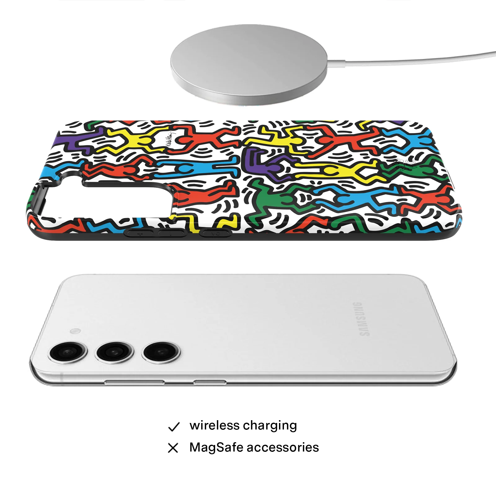Keith Haring Rainbow Dancers Samsung Case - Image 42