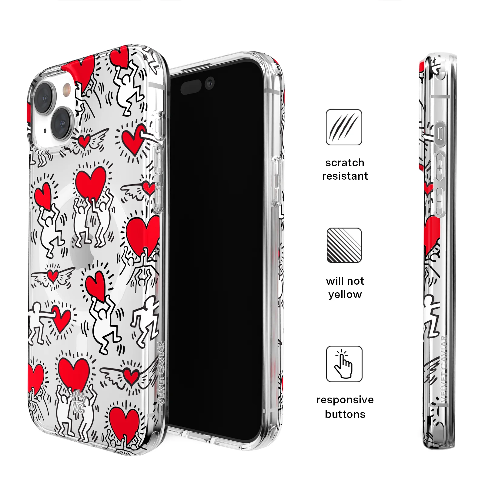 Keith Haring Heart-ist iPhone Case - Image 18