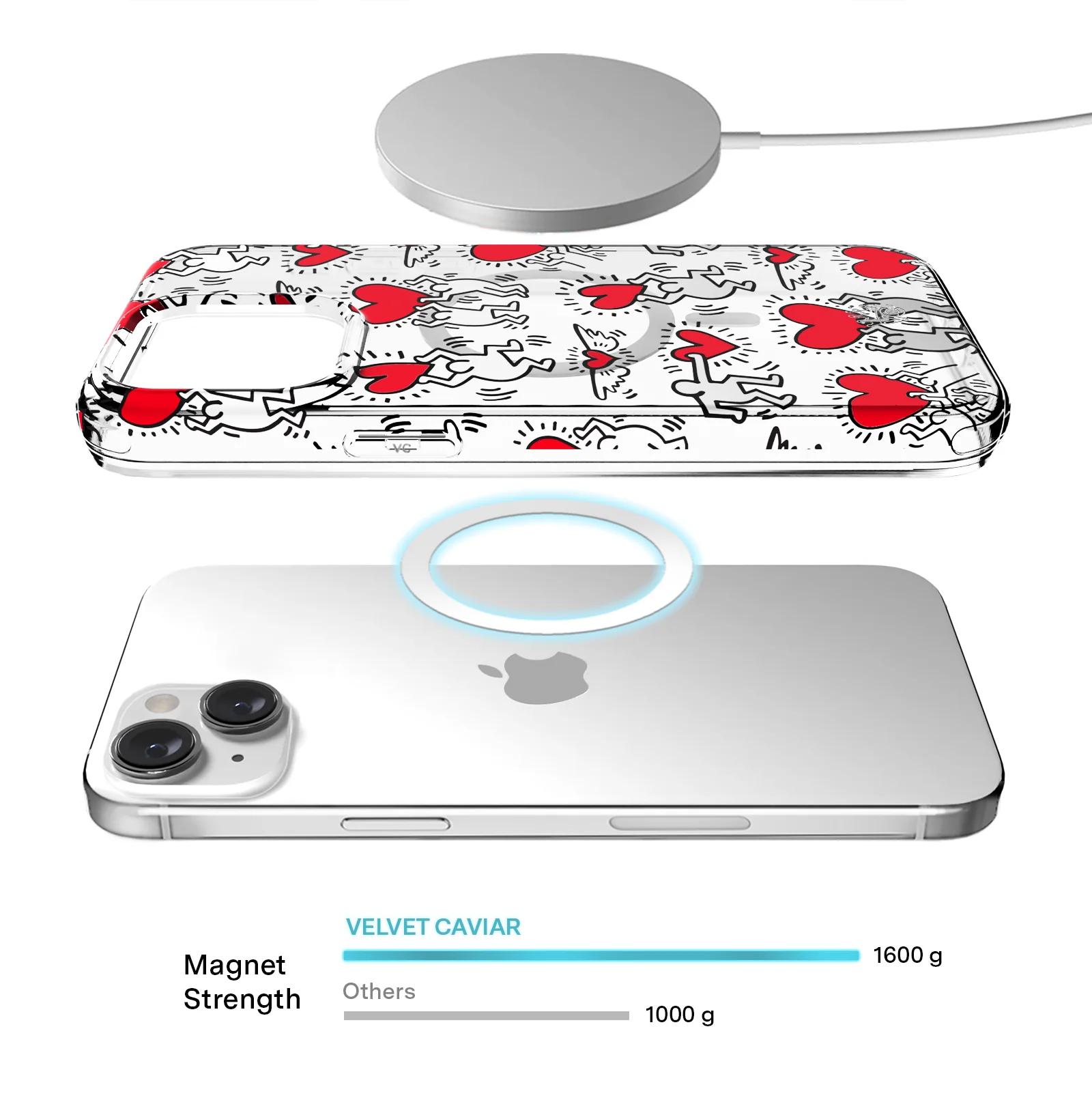 Keith Haring Heart-ist iPhone Case - Image 34