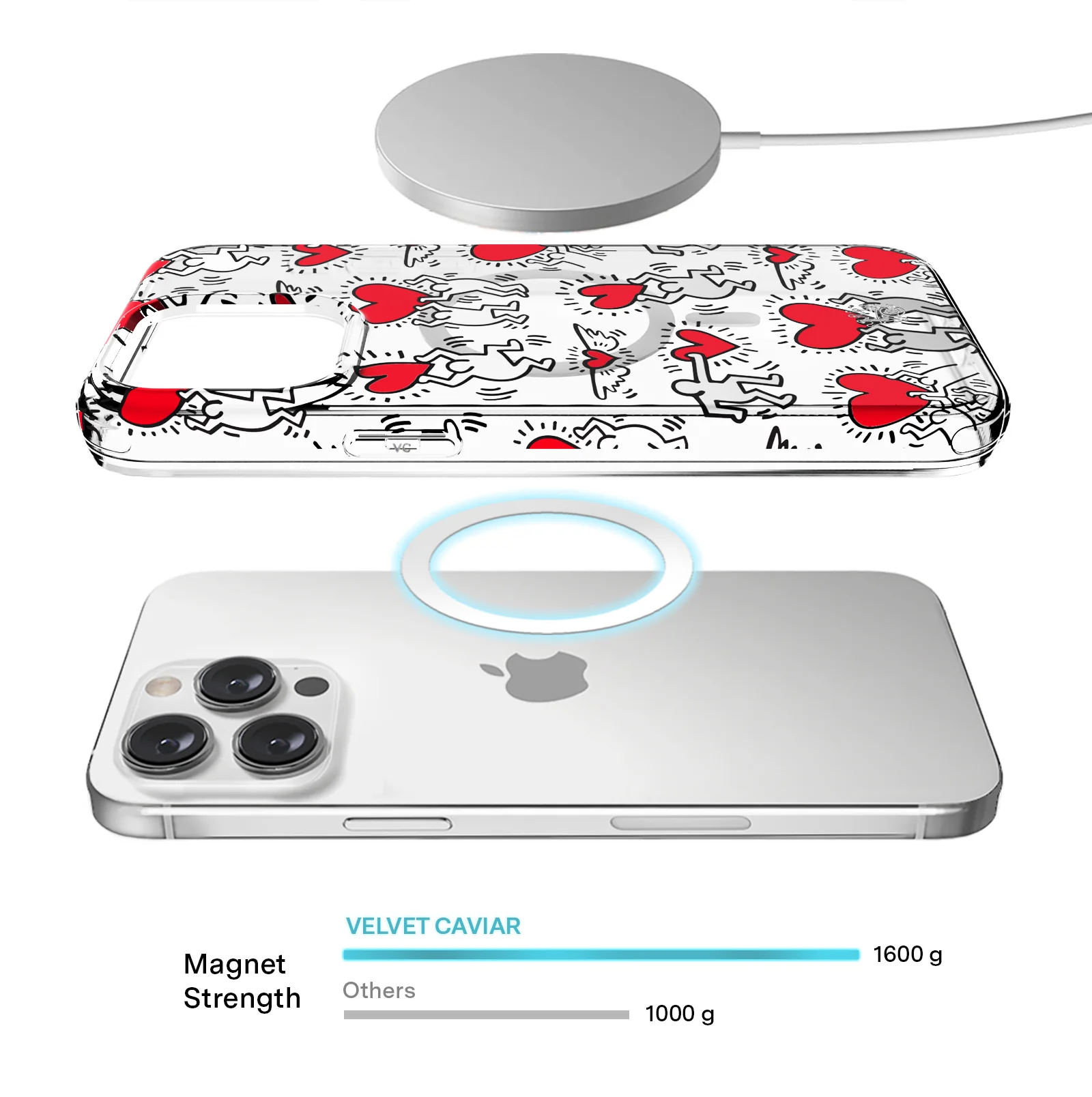 Keith Haring Heart-ist iPhone Case - Image 46