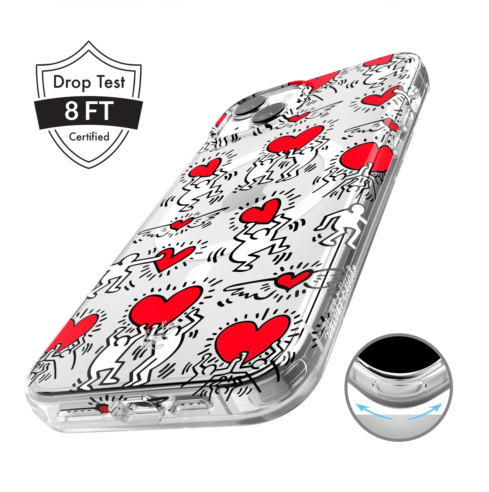 Keith Haring Heart-ist iPhone Case - Image 59