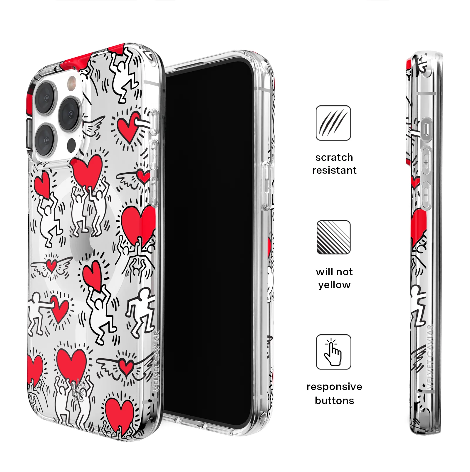 Keith Haring Heart-ist iPhone Case - Image 72