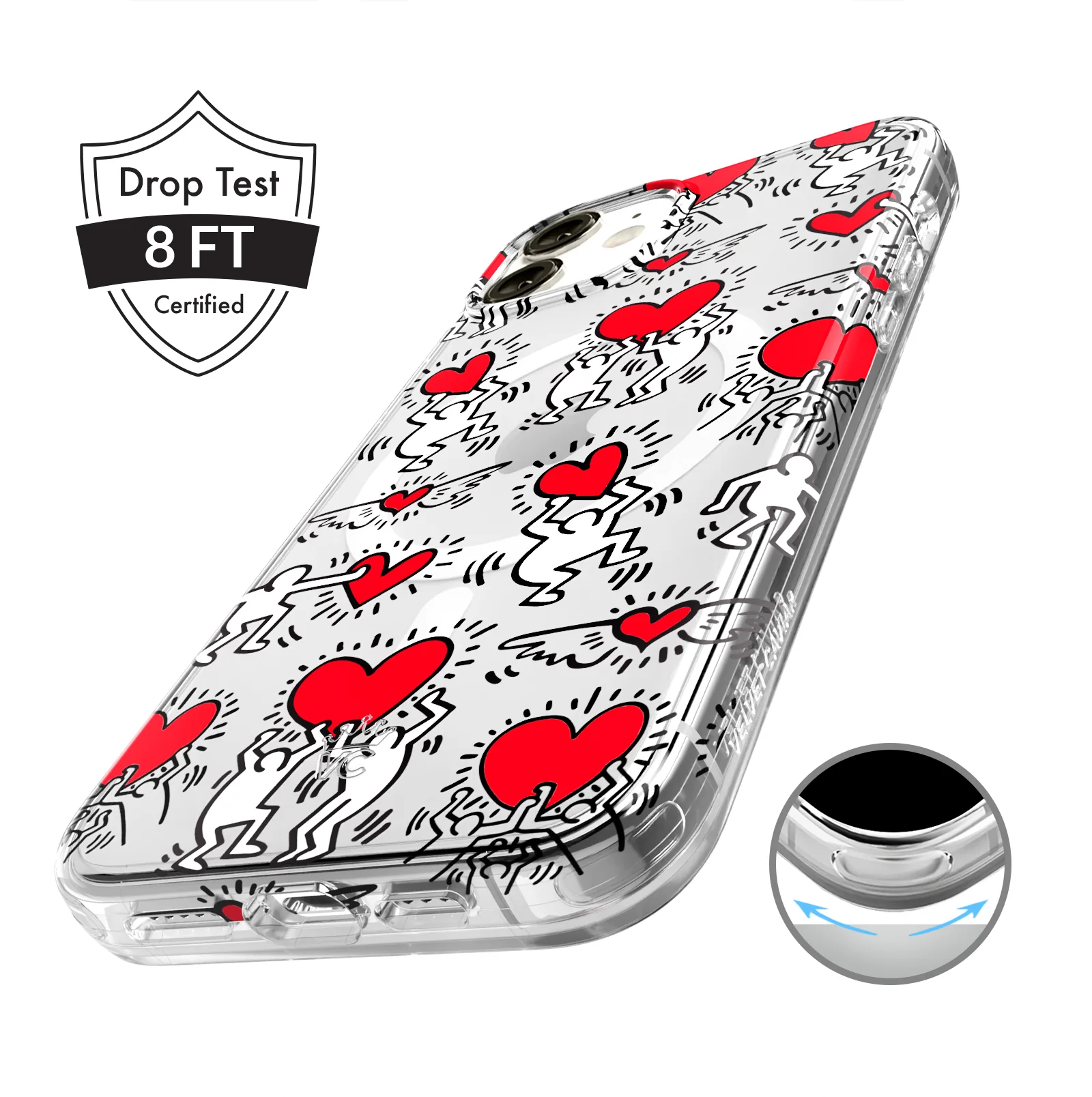 Keith Haring Heart-ist iPhone Case - Image 77