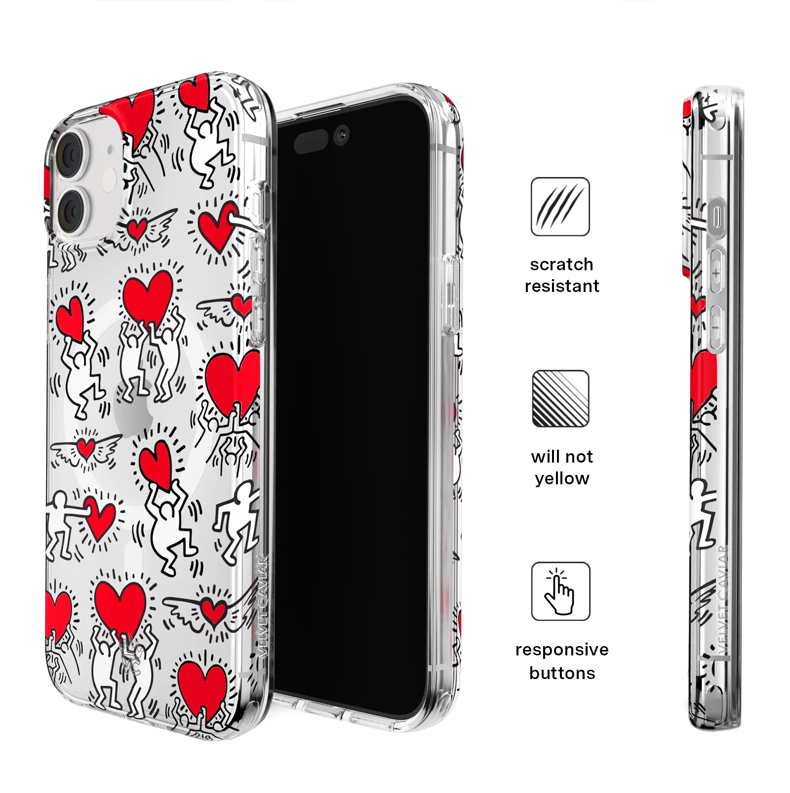 Keith Haring Heart-ist iPhone Case - Image 78