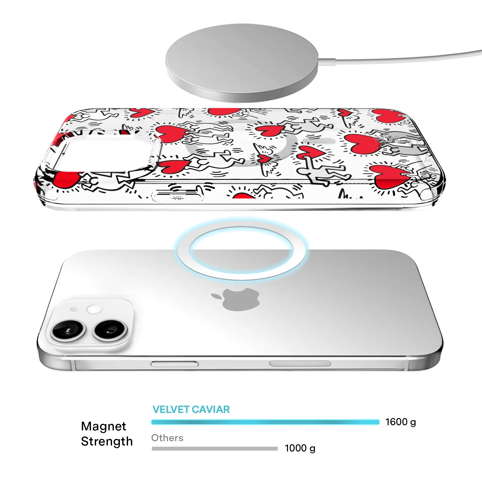 Keith Haring Heart-ist iPhone Case - Image 82