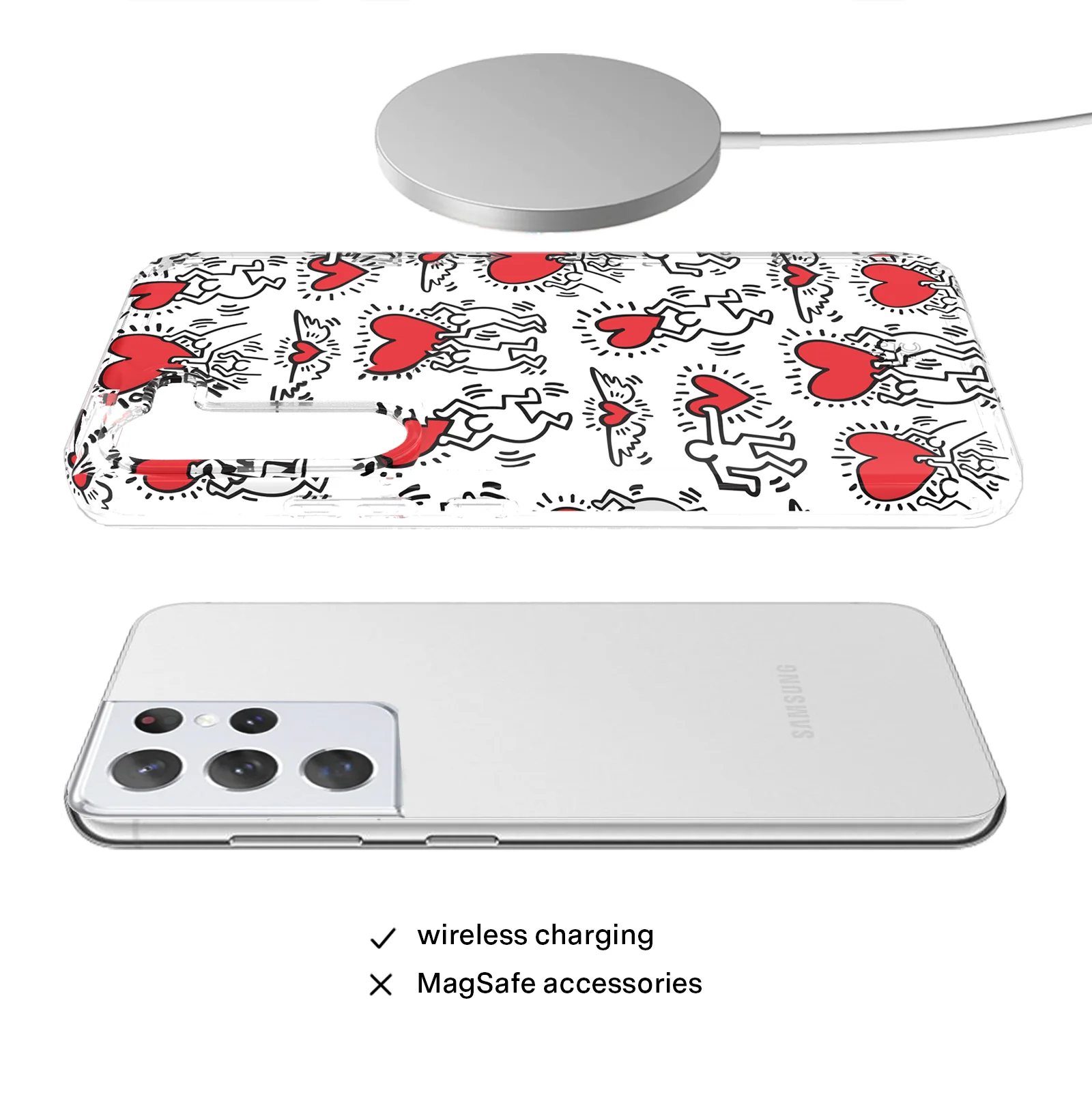 Keith Haring Heart-ist Samsung Case - Image 10