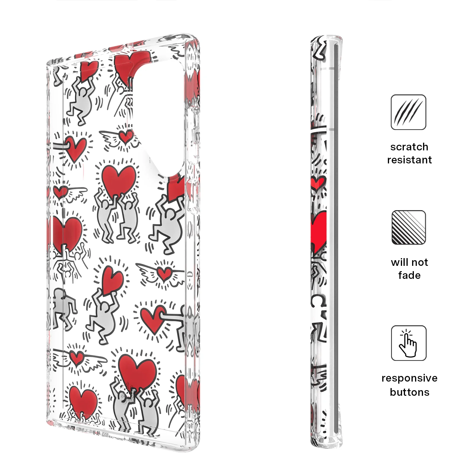 Keith Haring Heart-ist Samsung Case - Image 36
