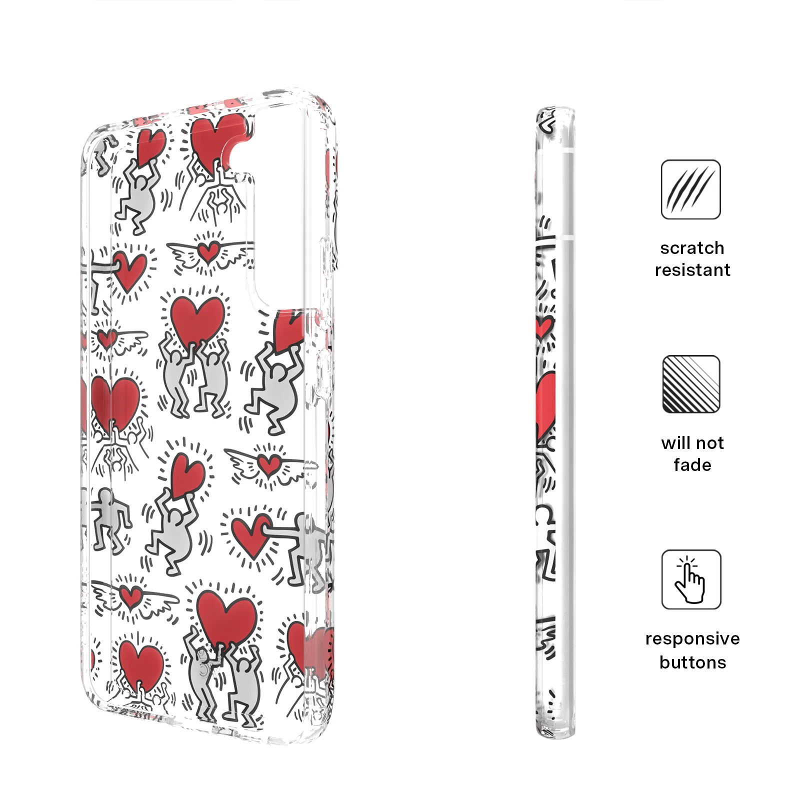Keith Haring Heart-ist Samsung Case - Image 42