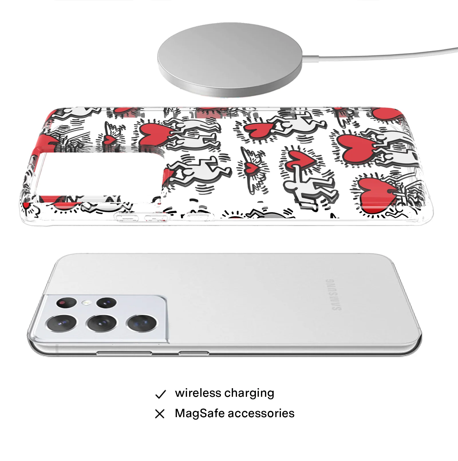 Keith Haring Heart-ist Samsung Case - Image 53