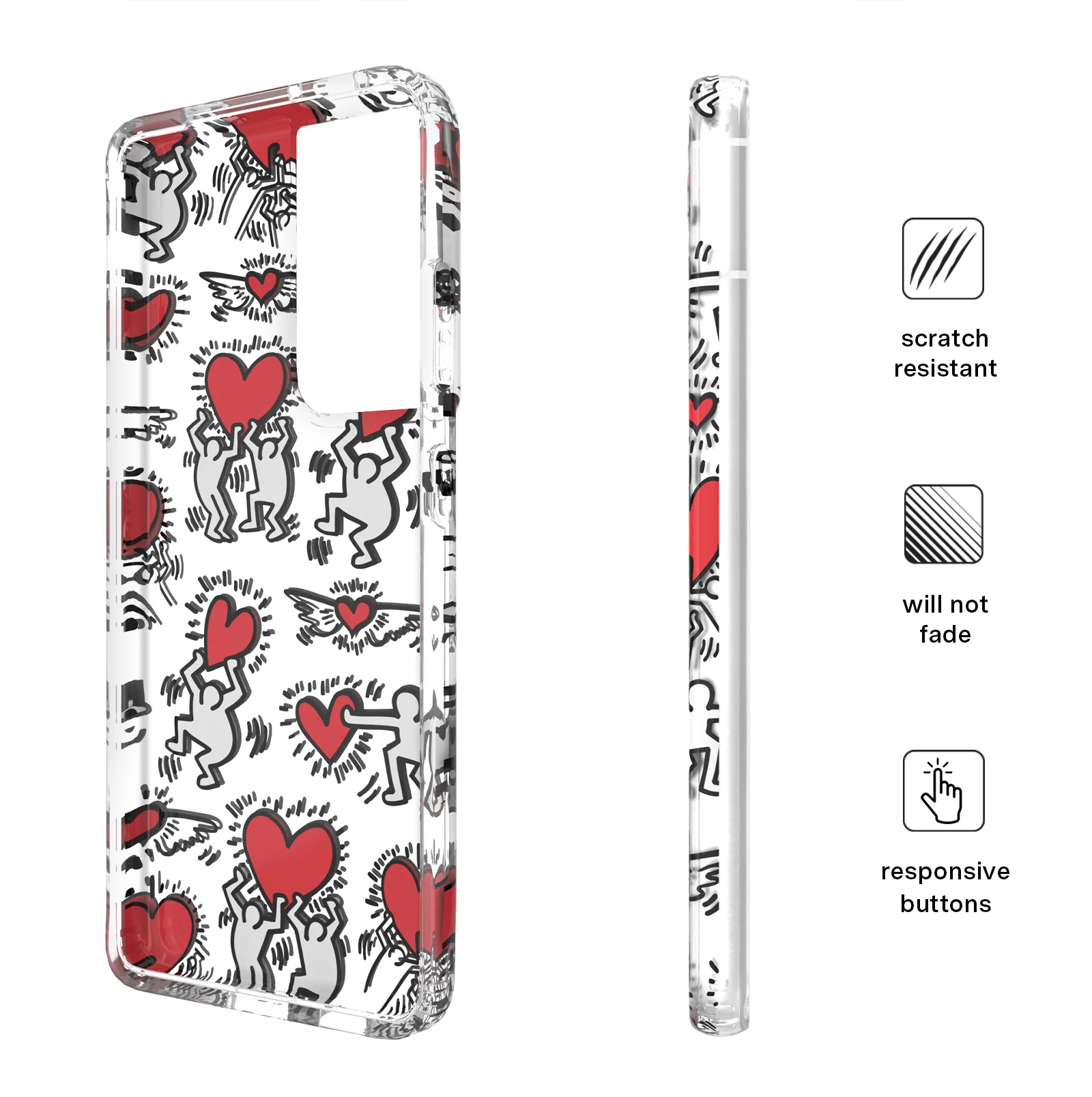 Keith Haring Heart-ist Samsung Case - Image 54