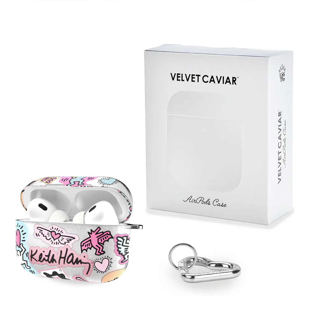 Keith Haring Pastel Glitter AirPod Case - Image 10