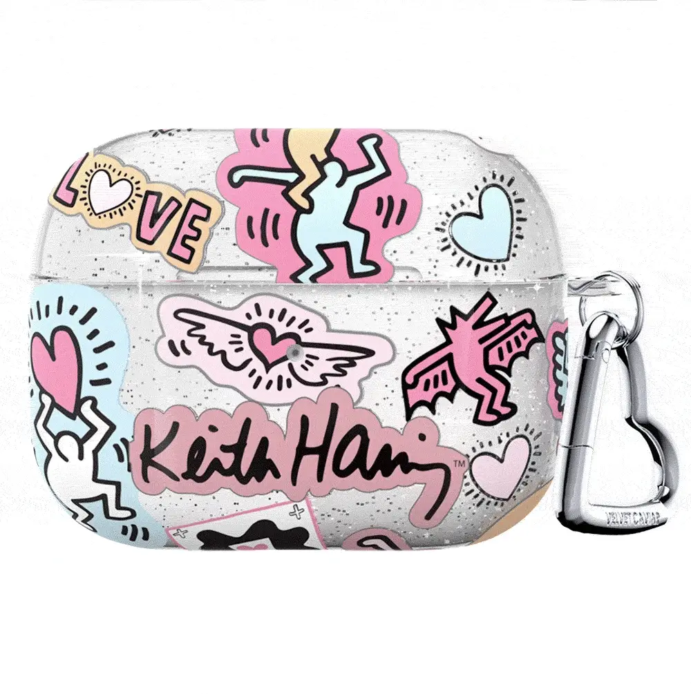 Keith Haring Pastel Glitter AirPod Case - Image 12