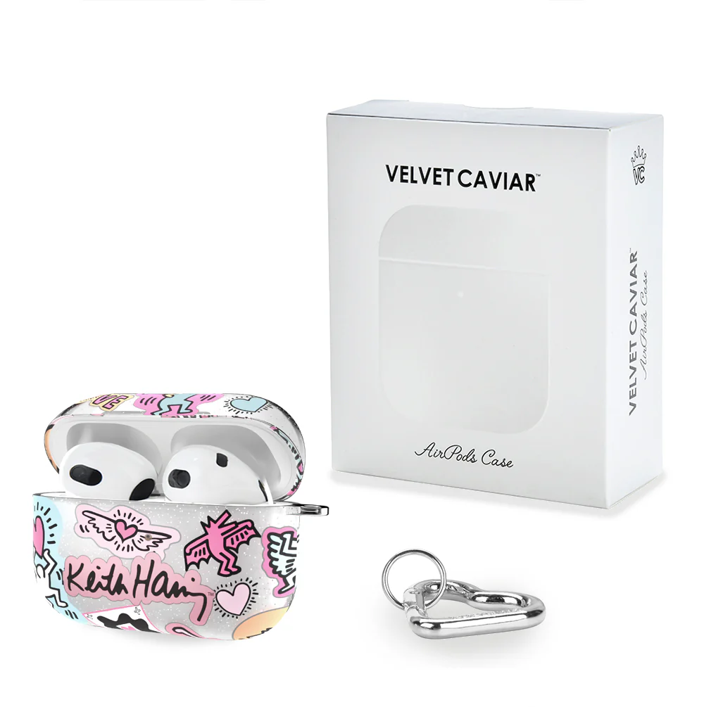 Keith Haring Pastel Glitter AirPod Case - Image 15