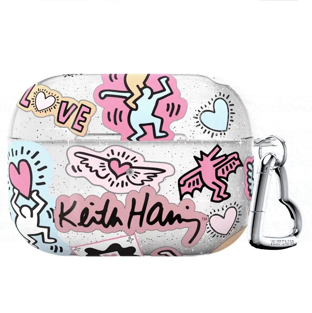 Keith Haring Pastel Glitter AirPod Case - Image 6