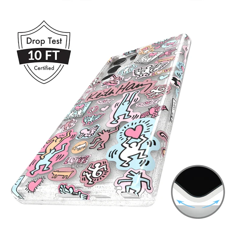 Keith Haring Pastel Glitter Samsung Case - Image 15