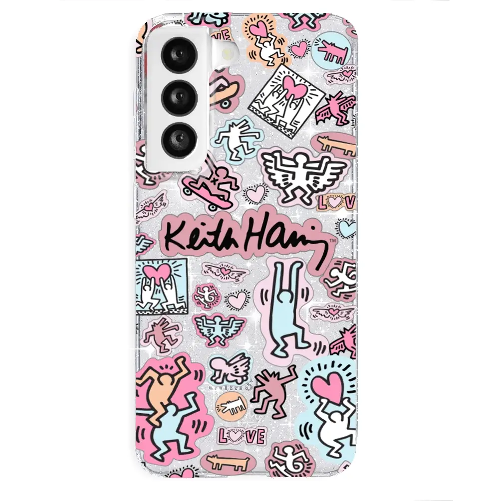 Keith Haring Pastel Glitter Samsung Case - Image 19