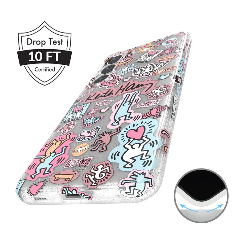 Keith Haring Pastel Glitter Samsung Case - Image 5