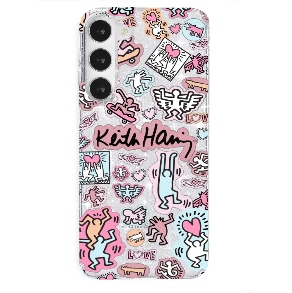 Keith Haring Pastel Glitter Samsung Case - Image 7