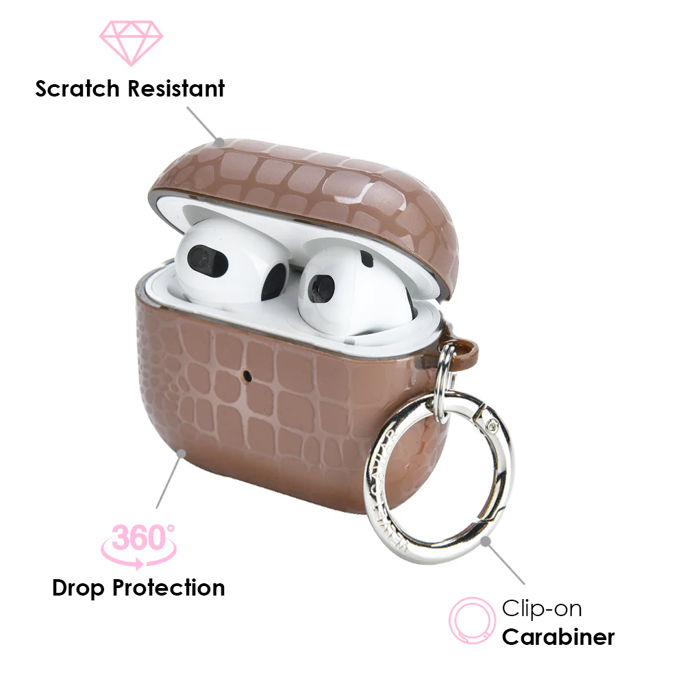 Khaki Croc AirPod Case - Image 13