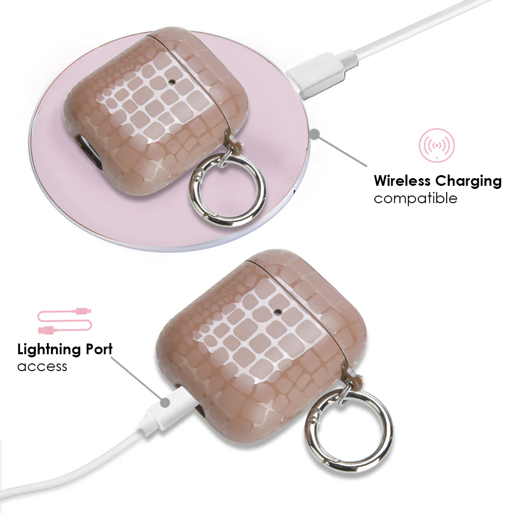 Khaki Croc AirPod Case - Image 4