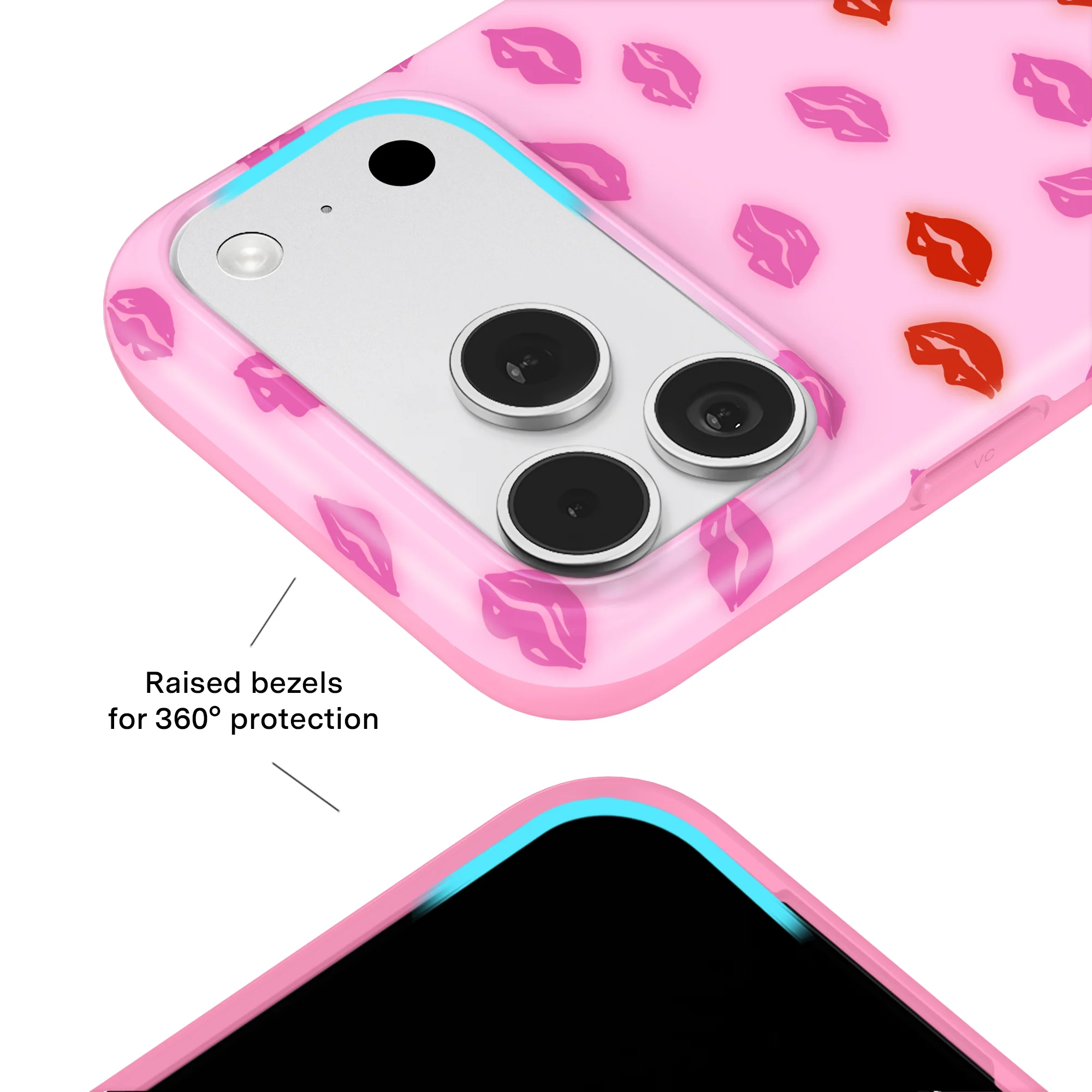 Kiss Kiss iPhone Case - Image 3