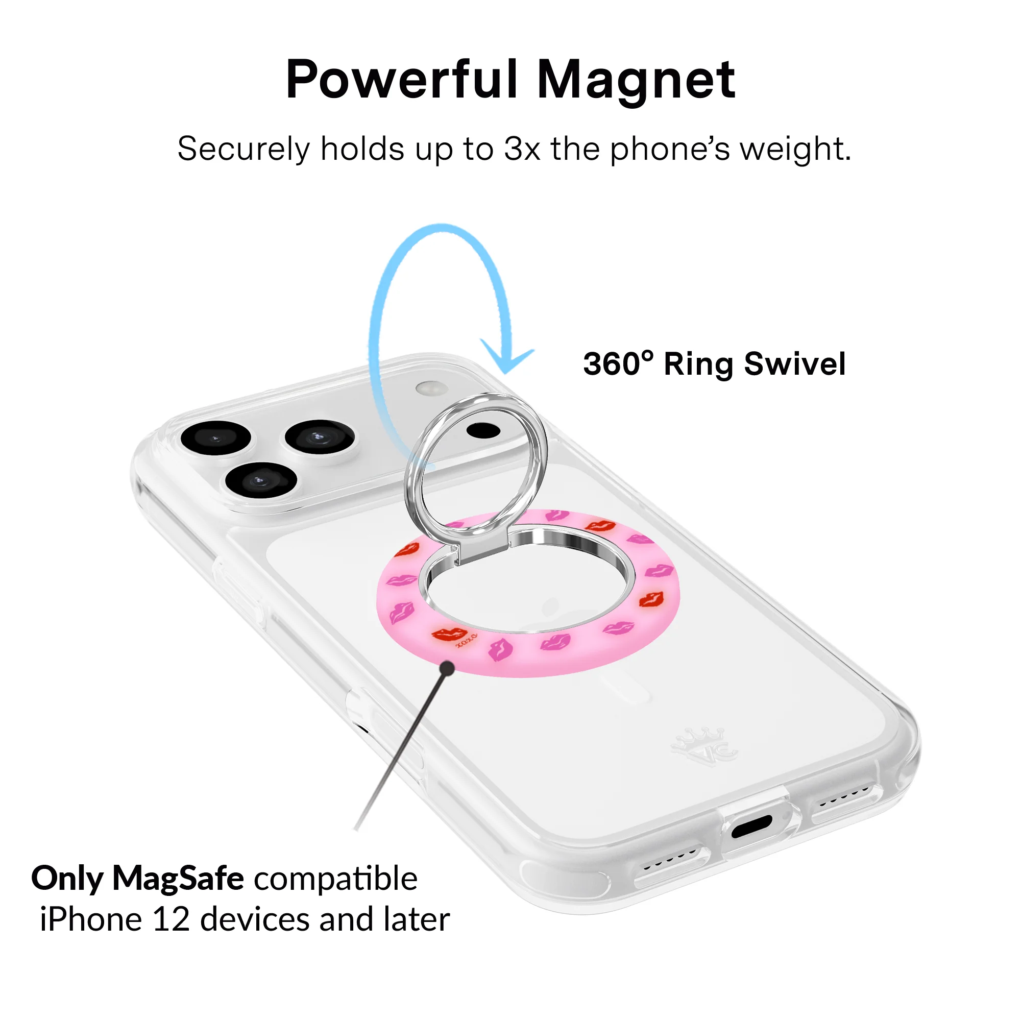 Kiss Kiss MagSafe Grip Ring - Image 3