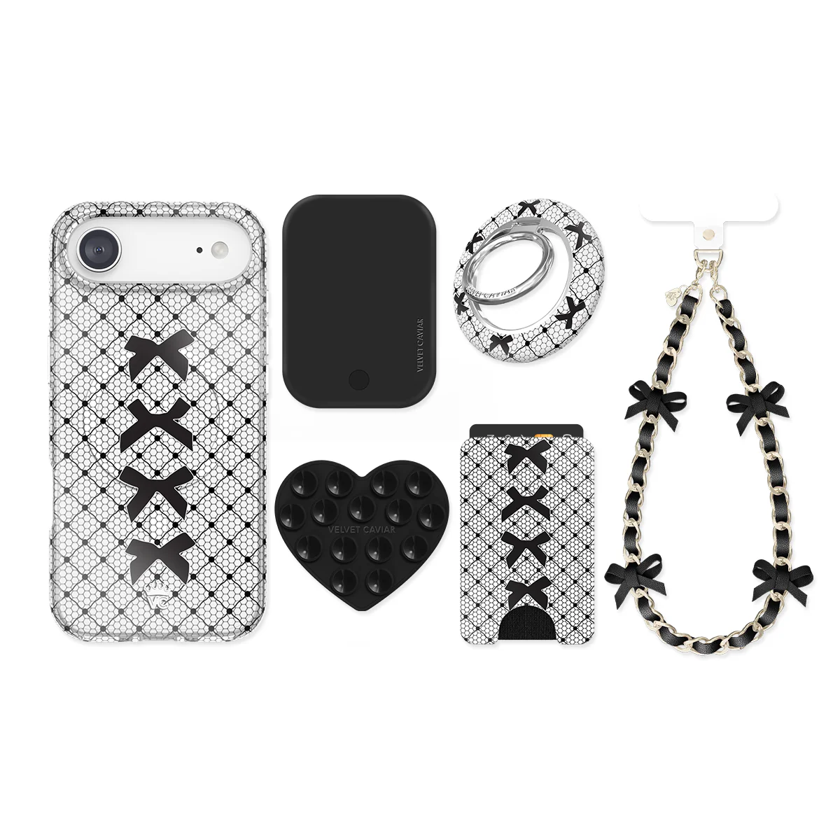 Lacy Black Bows iPhone Bundle Set - Image 13